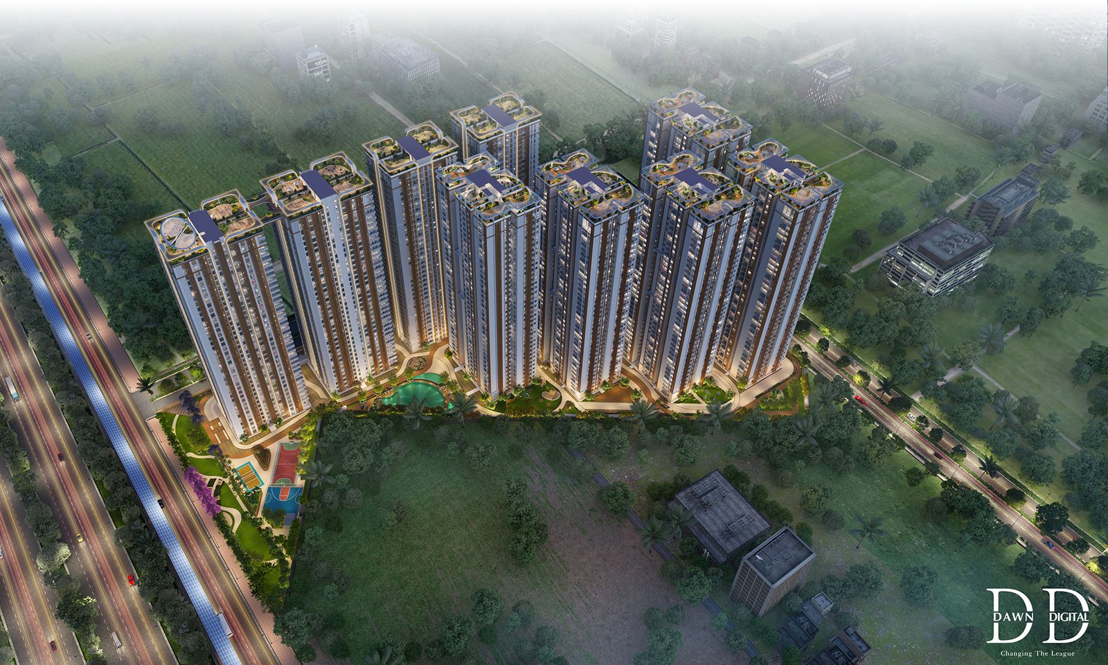 Tribhuja swimming pool and recreational area Hyderabad