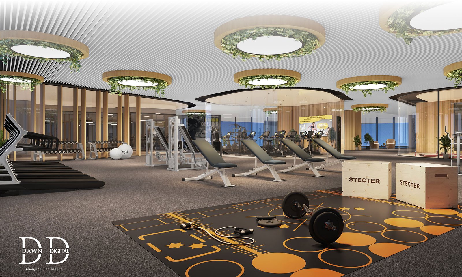 Tribhuja outdoor amenities and lawns